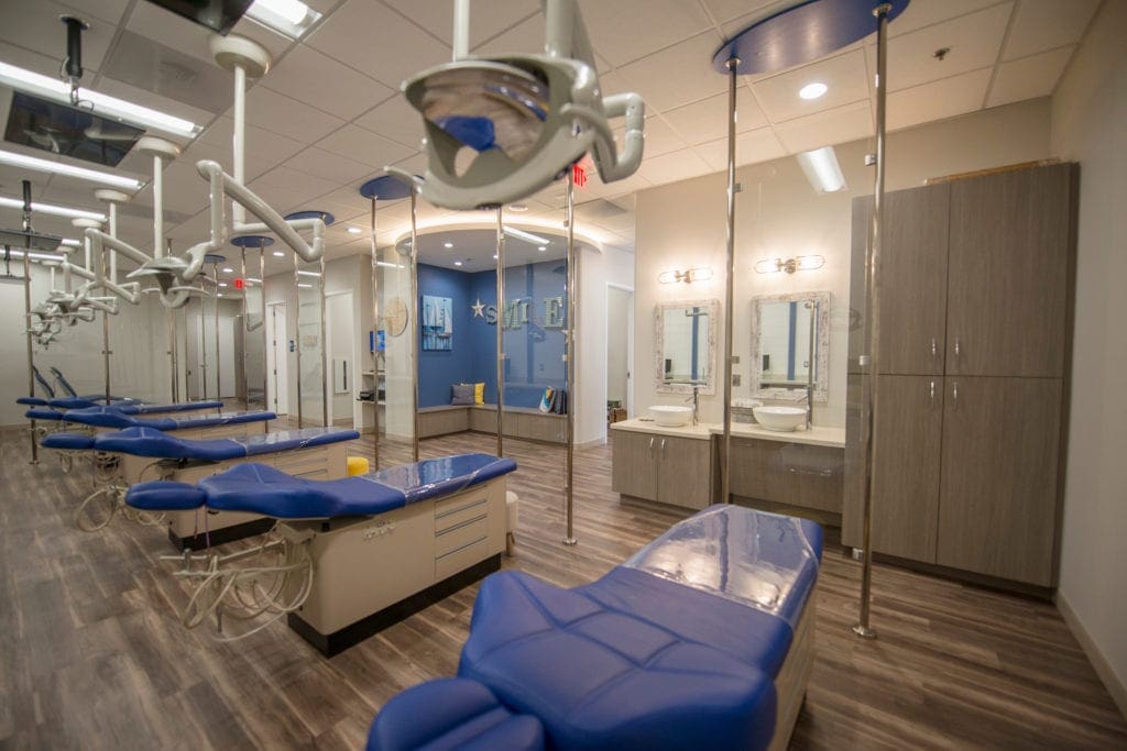 Exam chairs at Potomac Pediatric Dentistry | Pediatric Dentist Dumfries | Orthodontist Dumfries